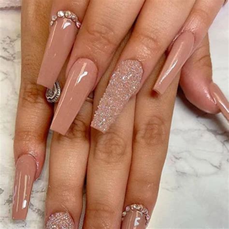 nude short coffin nails|41 Pretty Nude Coffin Nails That Anyone Can Pull Off